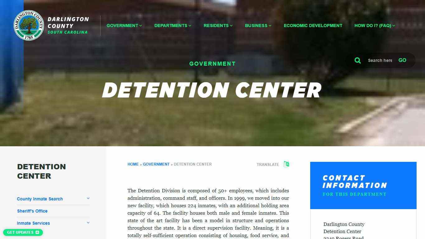 Welcome to Darlington County, South Carolina